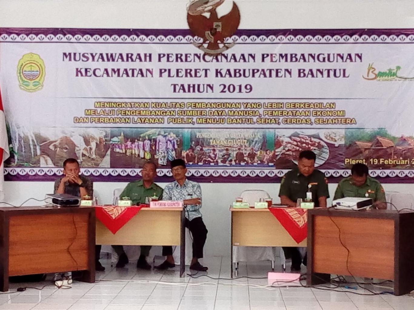 Musyawarah Perencanaan Pembangunan (Musrenbang) Tingkat Kecamatan Pleret Tahun 2019