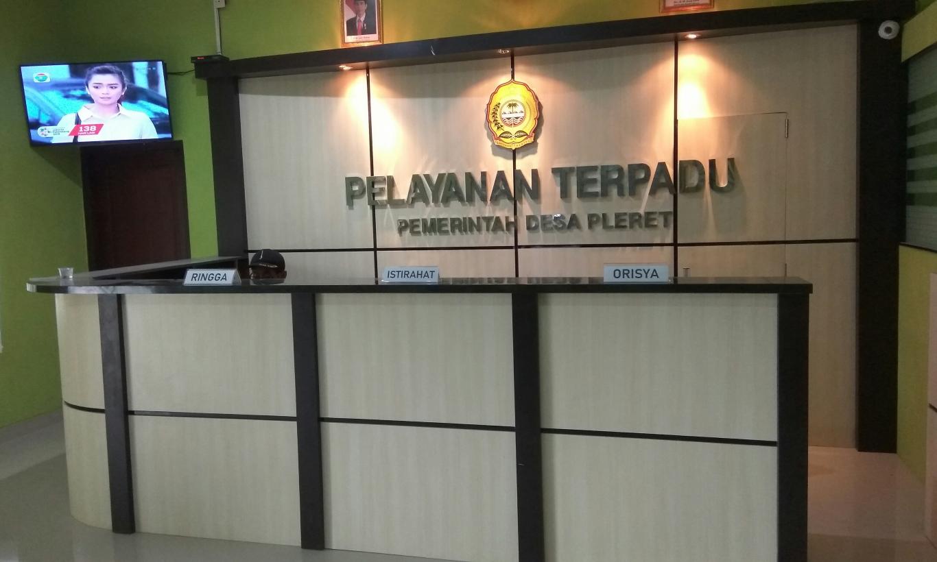 Wajah Baru Ruang Pelayanan Desa Pleret