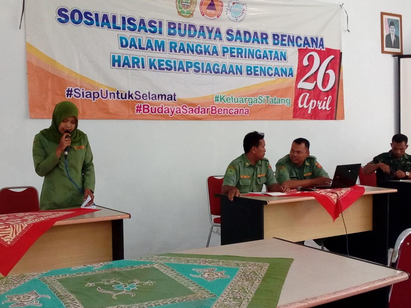 MASYARAKAT TETAP WASPADA, Sosialisasi Budaya Sadar Bencana