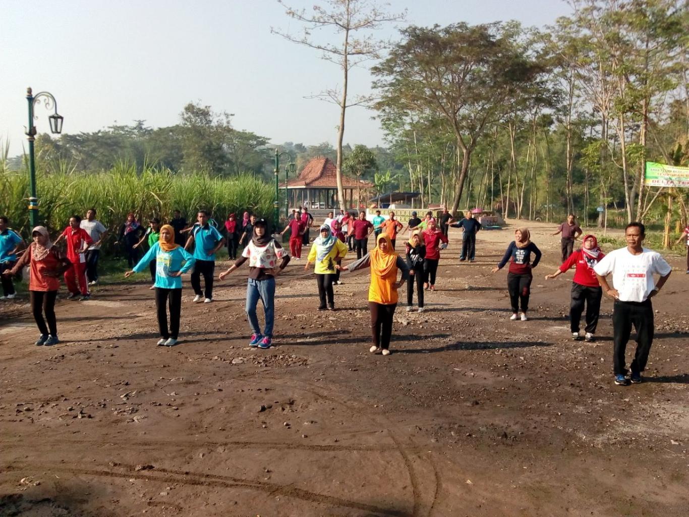 Senam Kesegaran Jasmani di Banyu Kencono