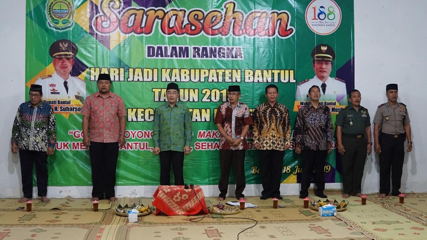 Sarasehan Kecamatan, SUKSESKAN PROGRAM PEMERINTAH KABUPATEN BANTUL