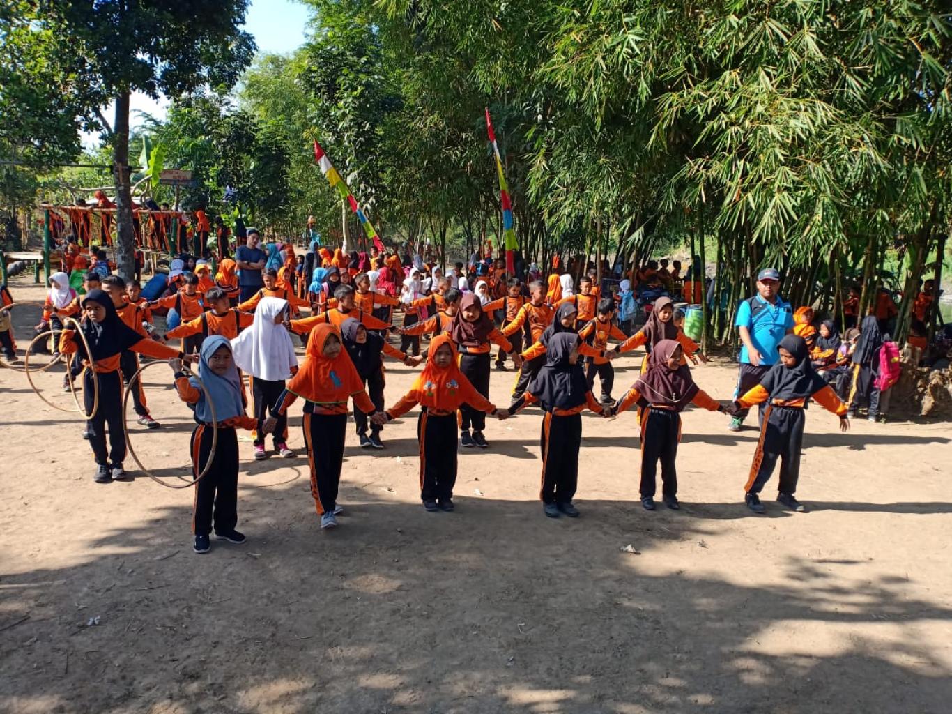 Pengenalan Lingkungan Siswa ke Taman Edukasi Banyu Kencono