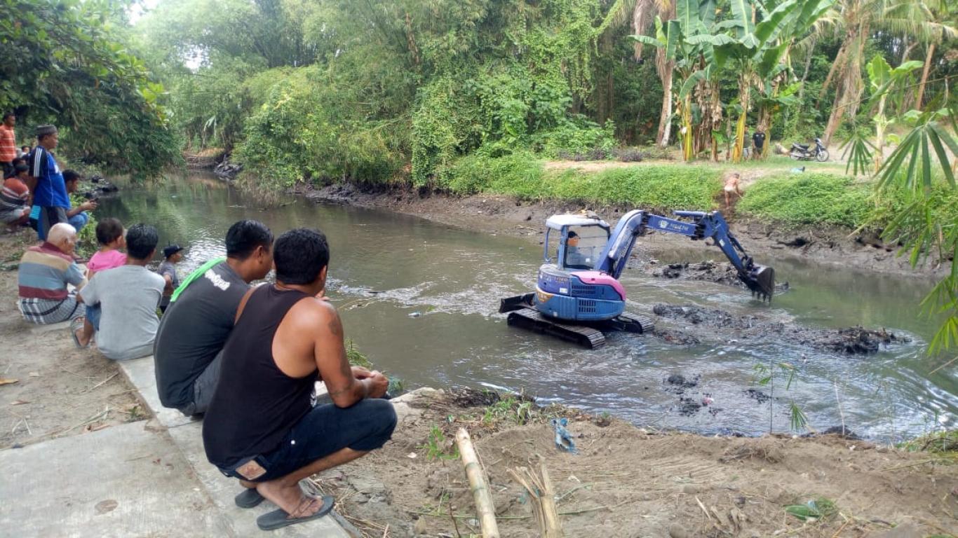 Persiapan Pembangunan Talud Jalan Pinggir Sungai Gajahwong