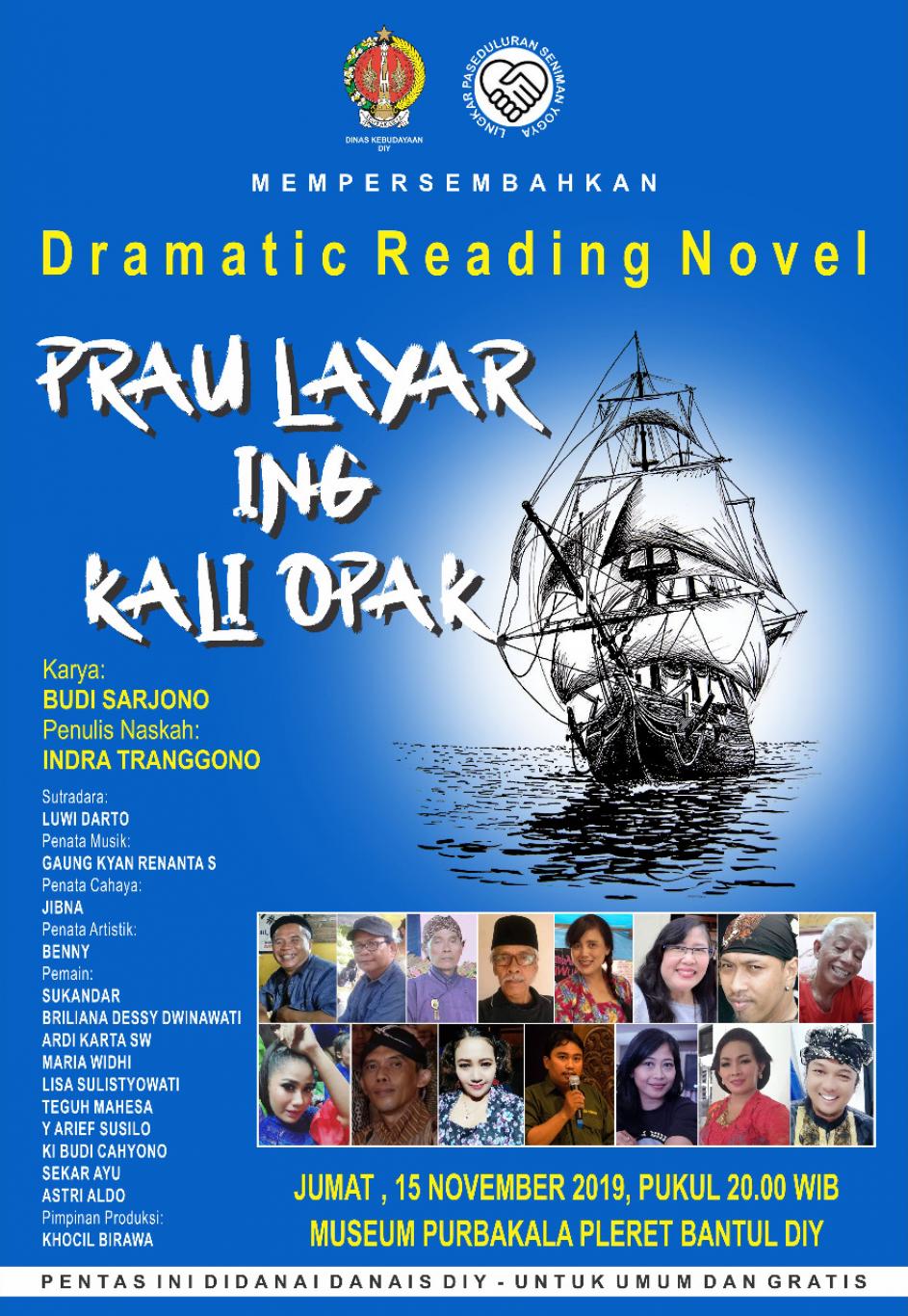 PRAU LAYAR ING KALI OPAK; dramatic reading novel