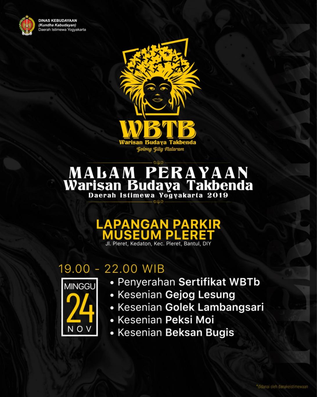 Malam Perayaan Warisan Budaya Tak Benda DIY 2019