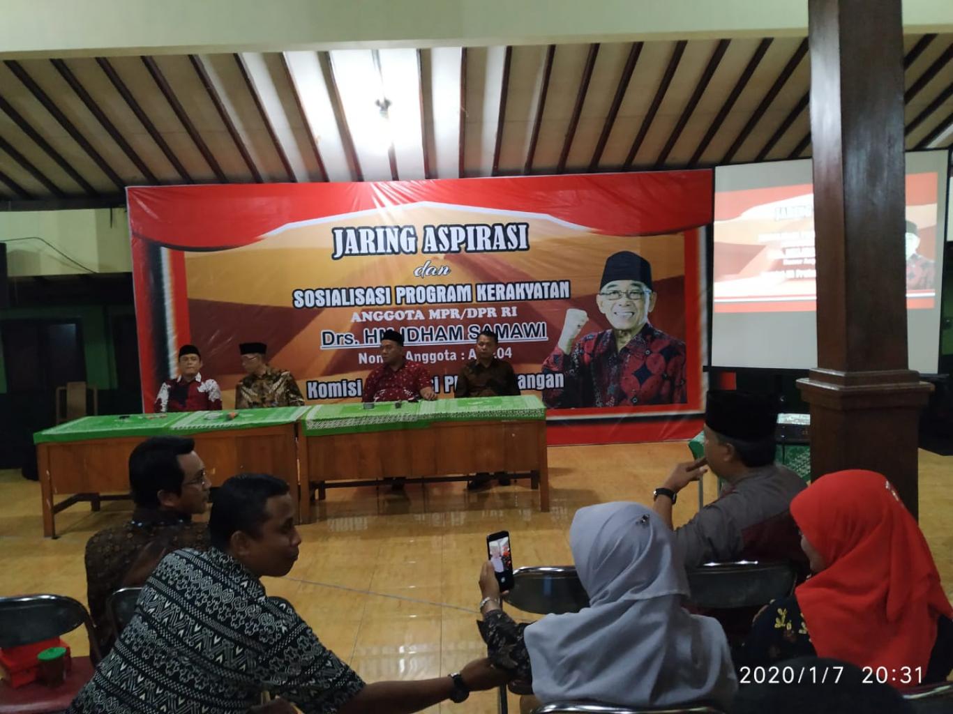 Jaring Aspirasi dan Sosialisasi Program Kerakyatan Anggota MPR/DPR RI 