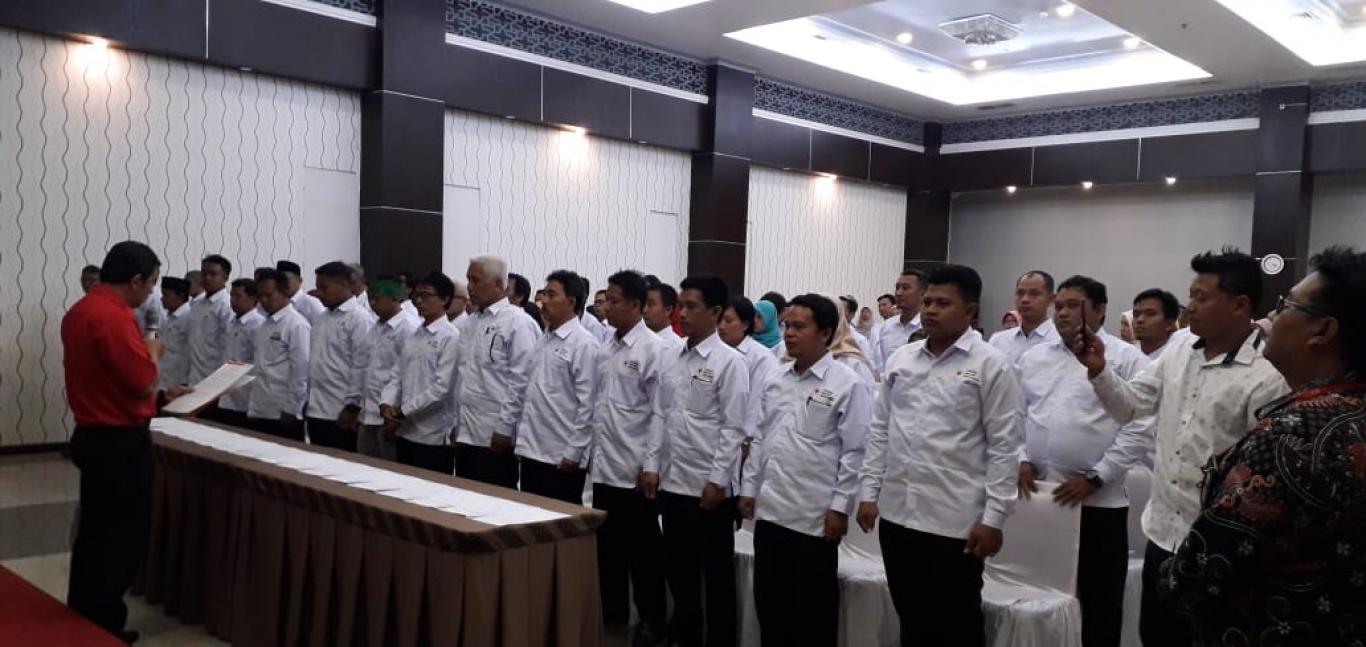 Pelantikan Pengurus dan Dewan Kehormatan PMI Kecamatan Tahun 2020