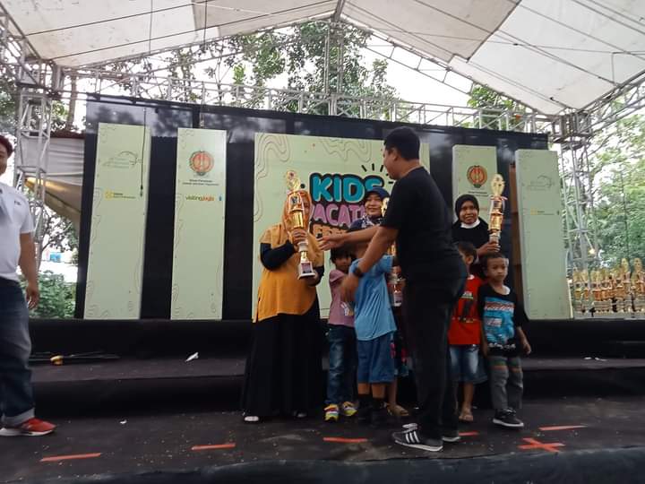TK ABA Al Hikmah Juara 1 Kategori Umum Dalam Kids Vacation Festival di TBM Pleret